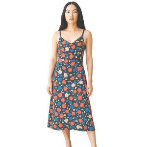 Market & Spruce 1X Maxi Long Dress V-Neck with Pockets & adjustable straps